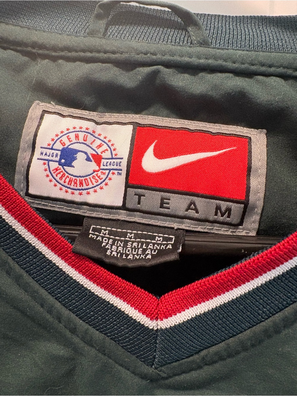 Nike Team Red Sox Green Pullover Center Swoosh - Picture 7 of 9